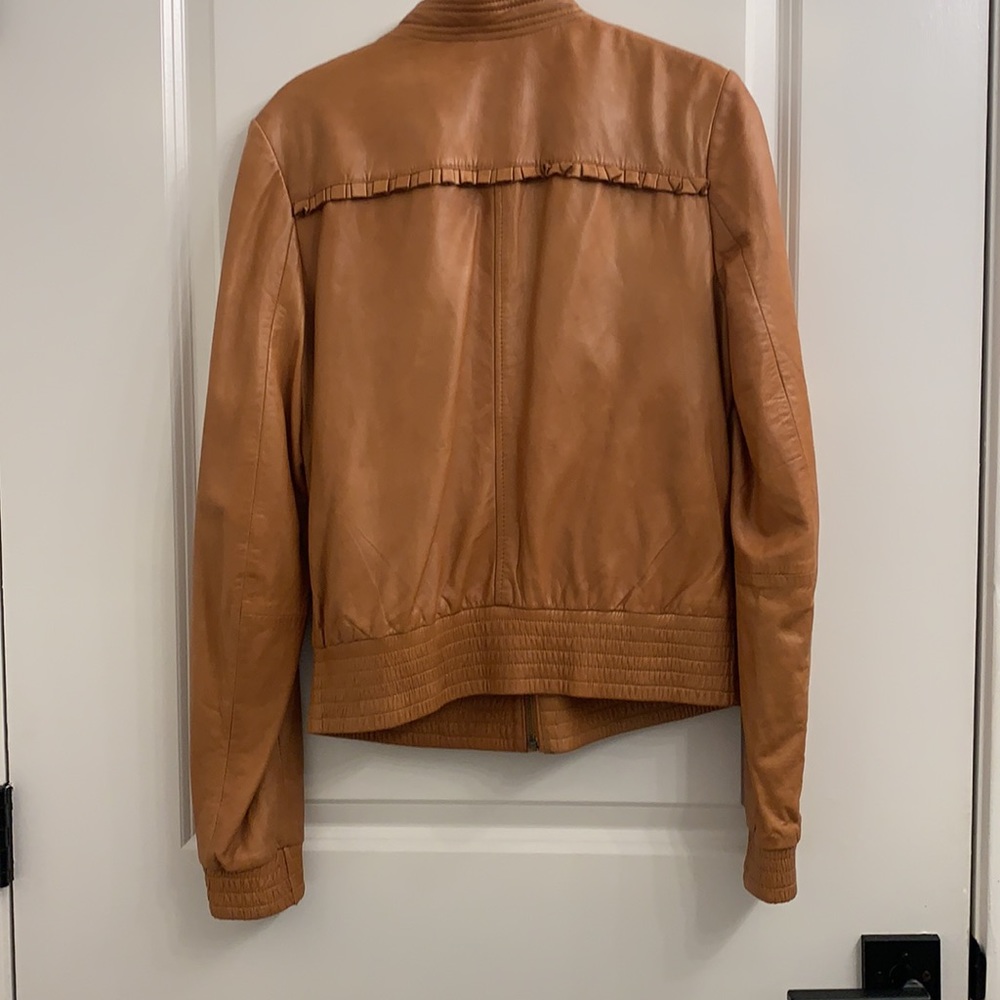 Hinge Rust Colored Leather Jacket - image 2